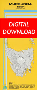 Cover of digital Murdunna 5624 1:25 000 map
