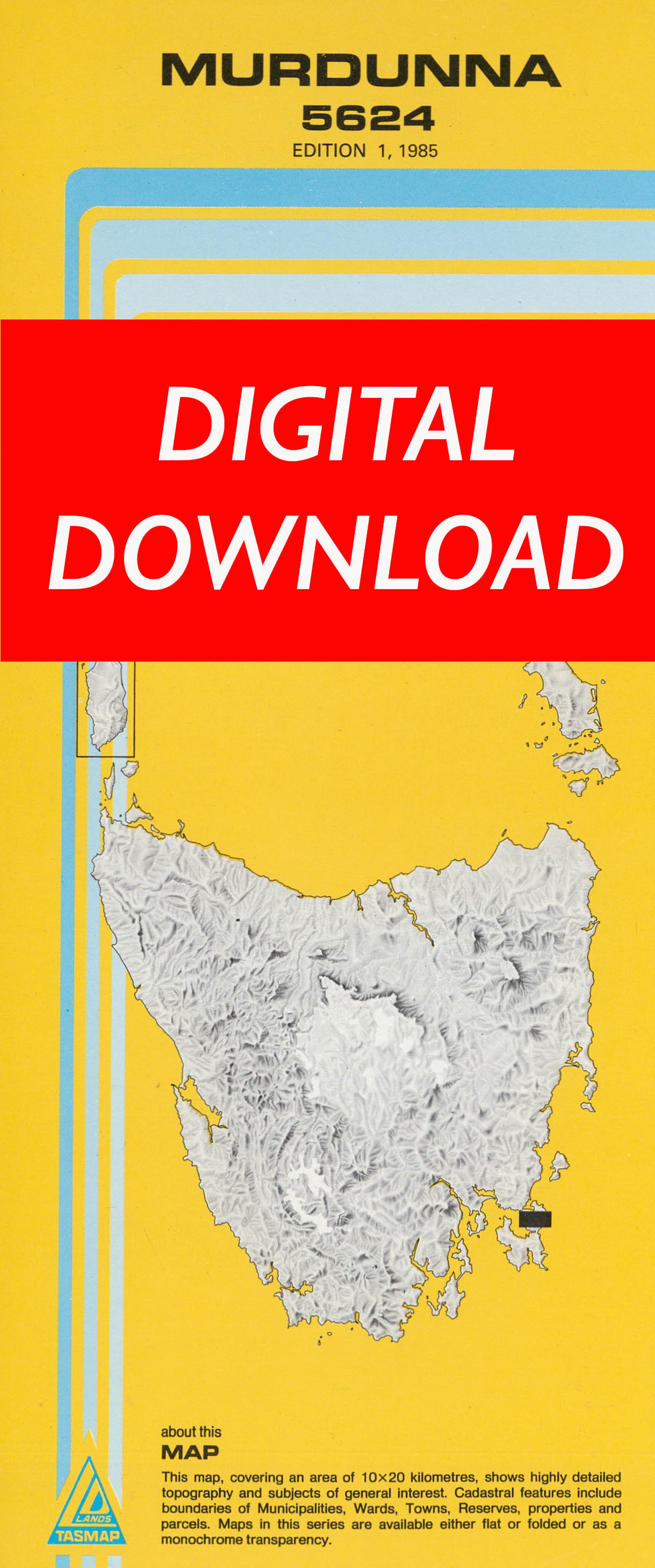 Cover of digital Murdunna 5624 1:25 000 map