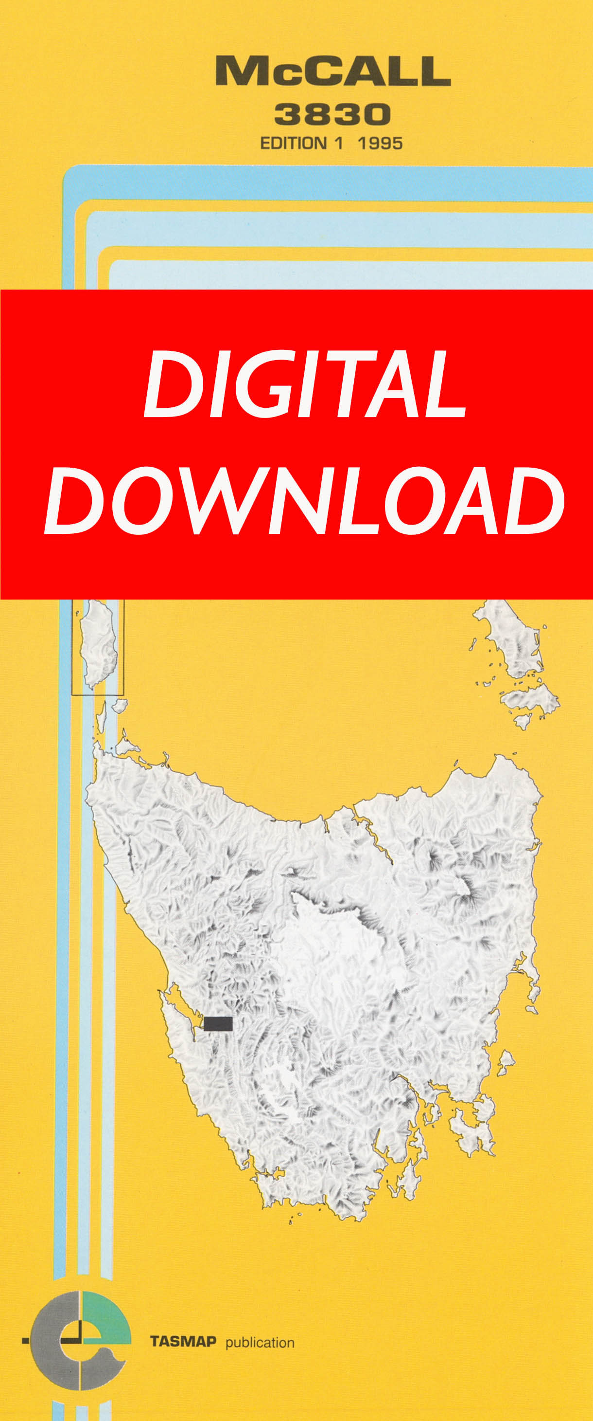 Cover of digital McCall 3830 1:25 000 map
