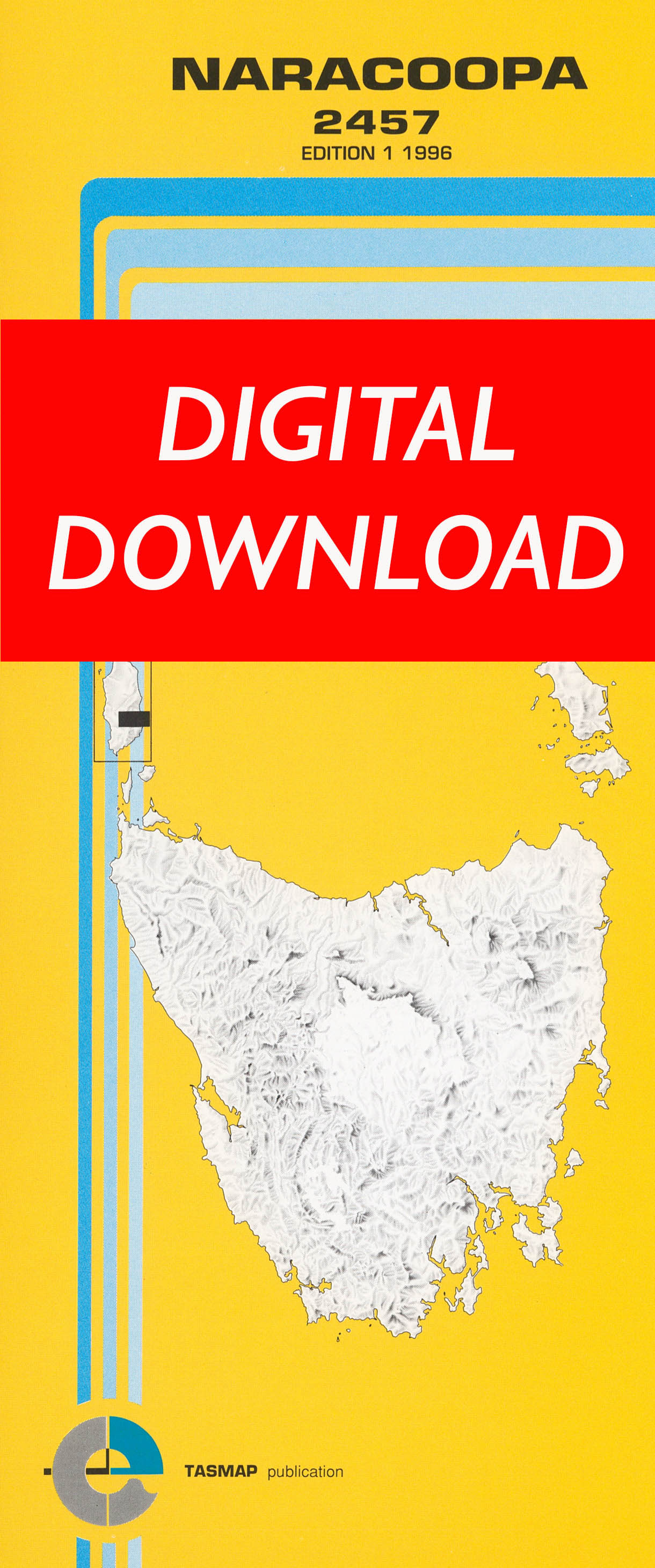 Cover of digital Naracoopa 2457 1:25 000 map