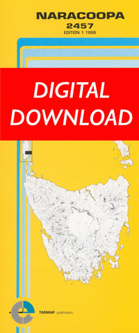 Cover of digital Naracoopa 2457 1:25 000 map