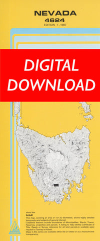 Cover of digital Nevada 4624 1:25 000 map