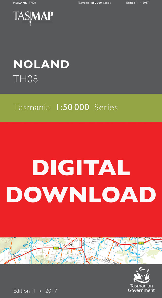 Cover of digital Noland TH08 1:50 000 Series map