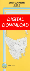 Cover of digital Oatlands 5231 1:25 000 map