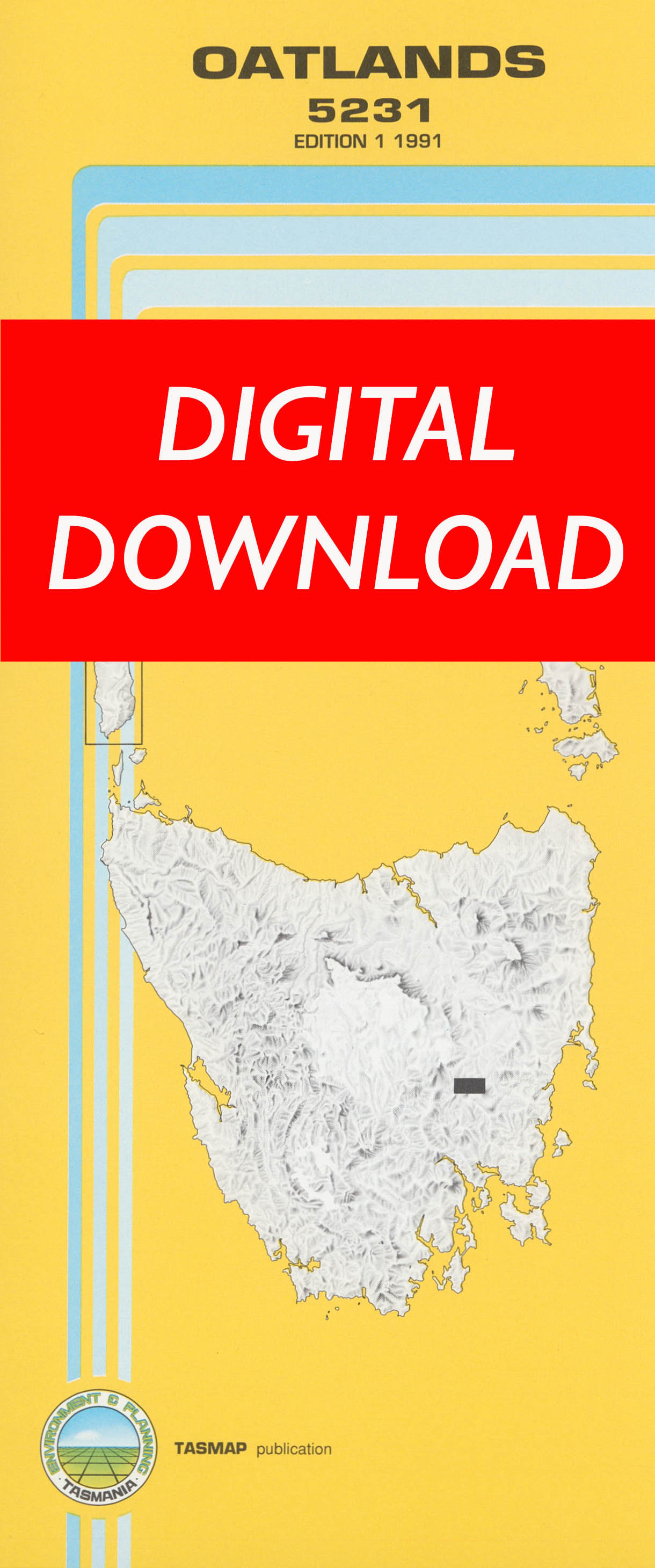 Cover of digital Oatlands 5231 1:25 000 map