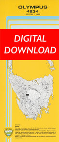 Cover of digital Olympus 4234 1:25 000 map