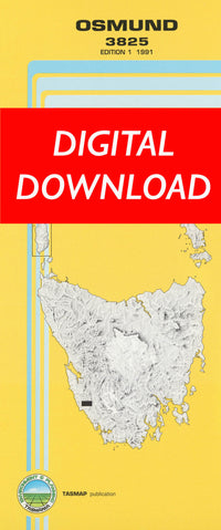 Cover of digital Osmund 3825 1:25 000 map