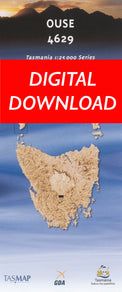 Cover of digital Ouse 4629 1:25 000 map