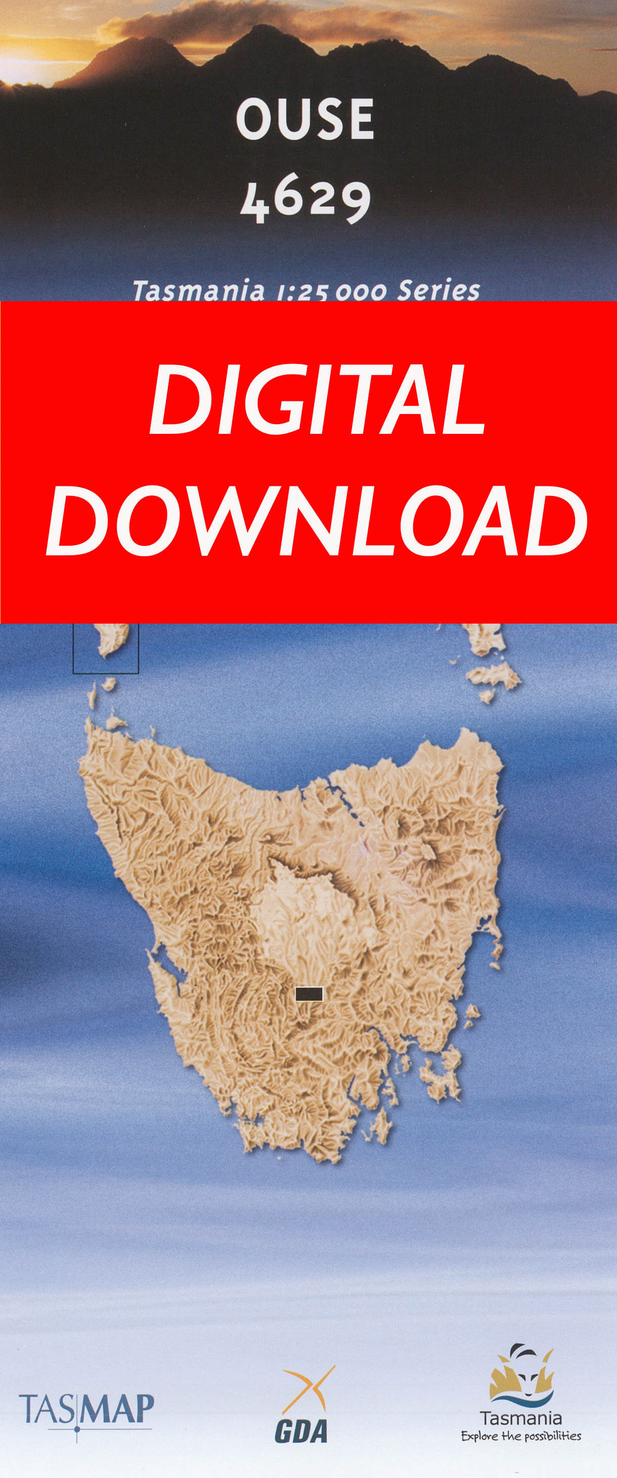 Cover of digital Ouse 4629 1:25 000 map