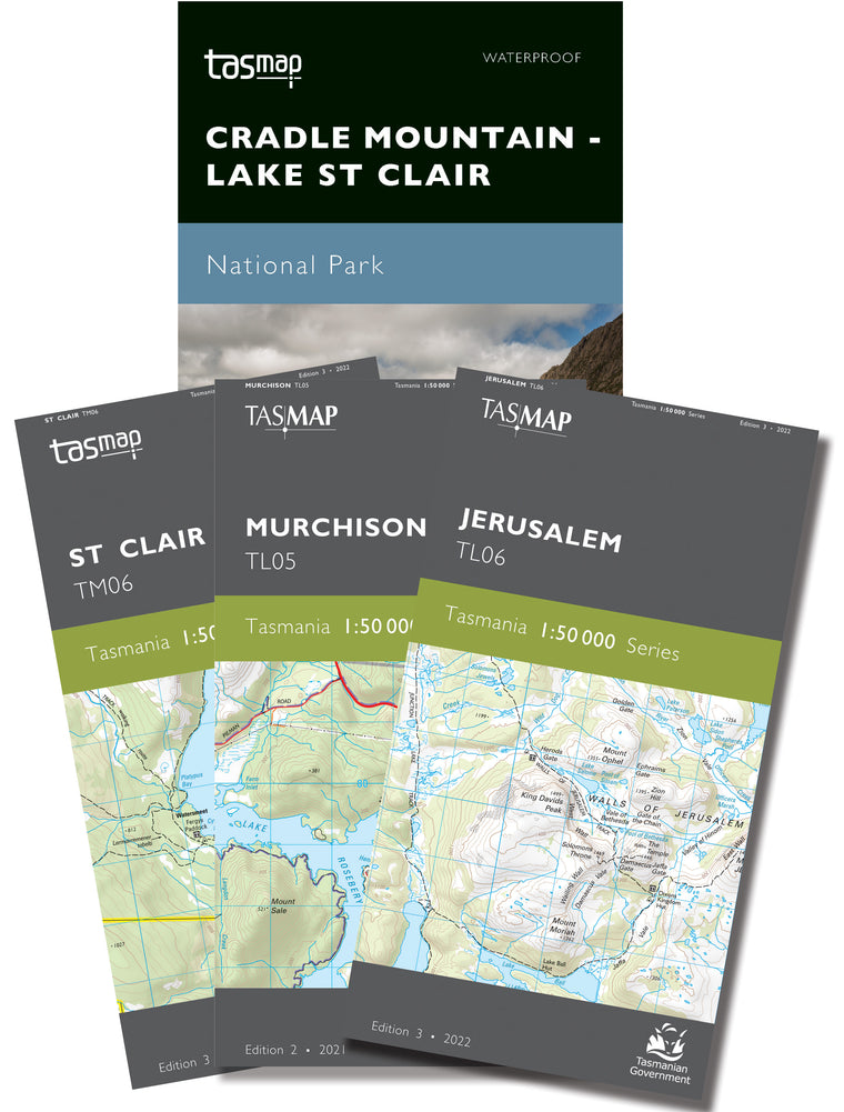 Overland Track Map bundle – TASMAP