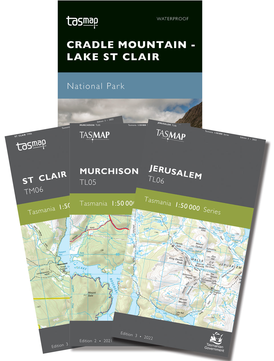 Overland Track Map bundle – TASMAP