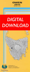 Cover of digital Owen 3833 1:25 000 map