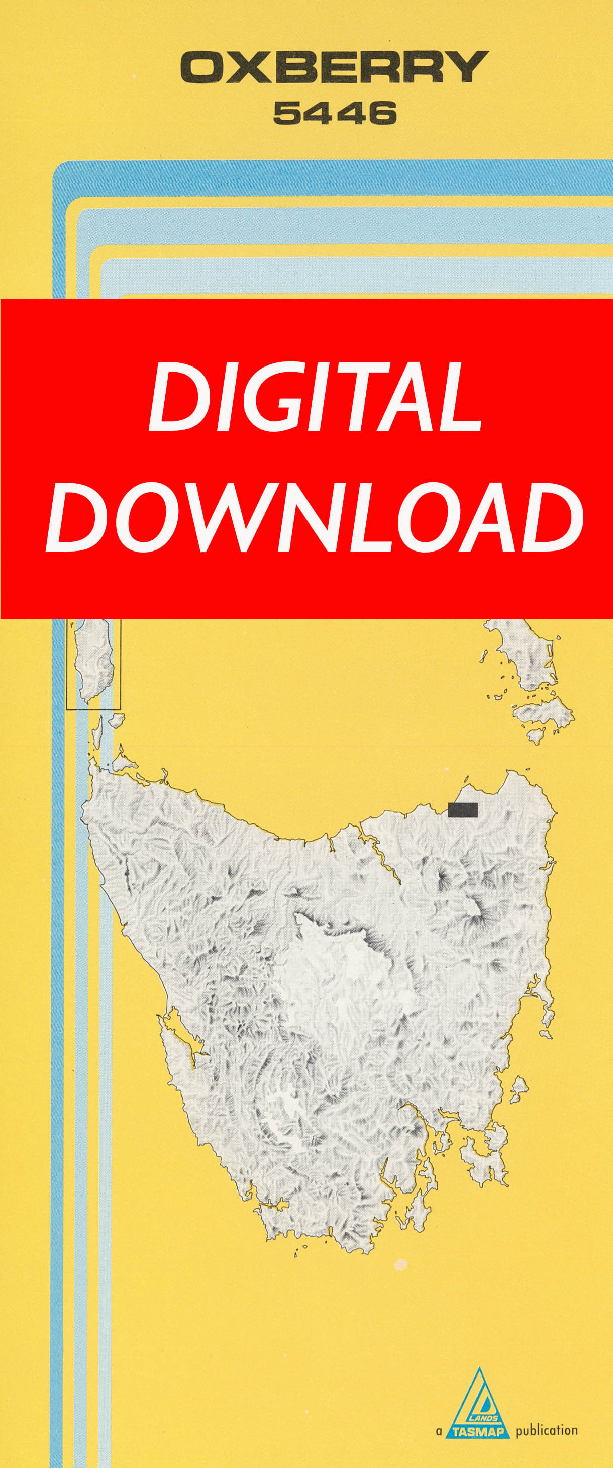 Cover of digital Oxberry 5446 1:25 000 map