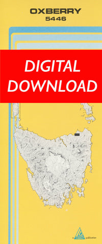 Cover of digital Oxberry 5446 1:25 000 map