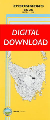 Cover of digital O'Connors 5036 1:25 000 map