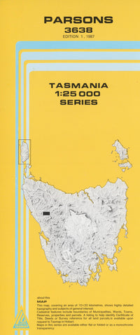 Cover of Parsons 3638 1:25 000 map