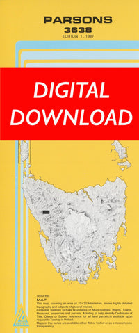 Cover of digital Parsons 3638 1:25 000 map