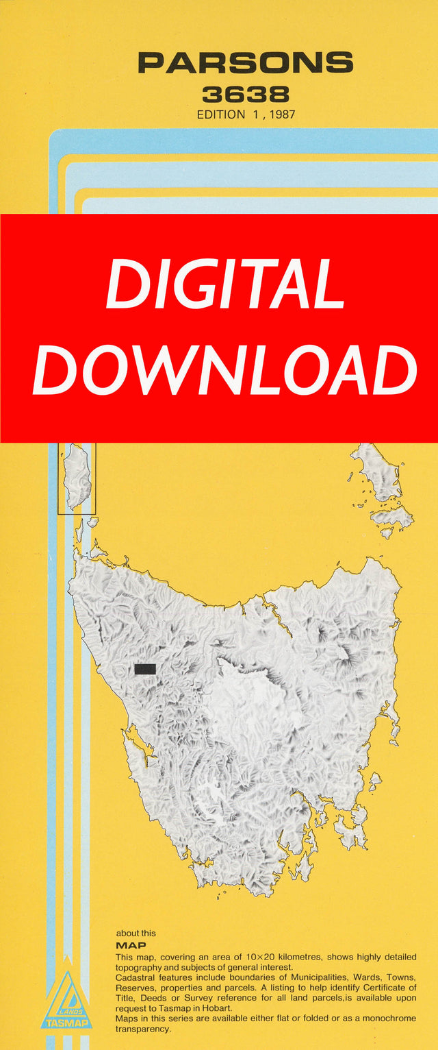 Cover of digital Parsons 3638 1:25 000 map