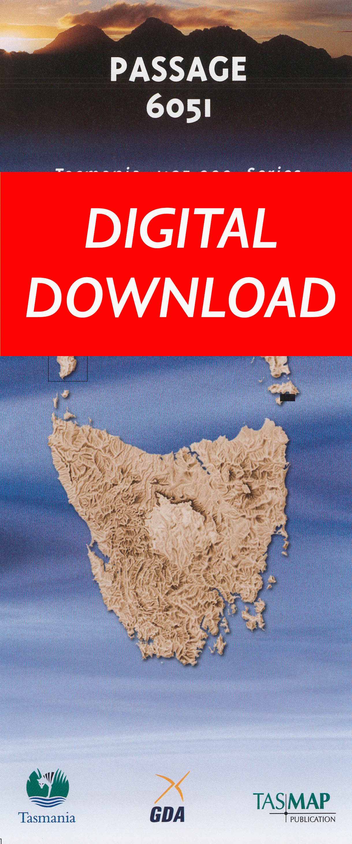 Cover of digital Passage 6051 1:25 000 map