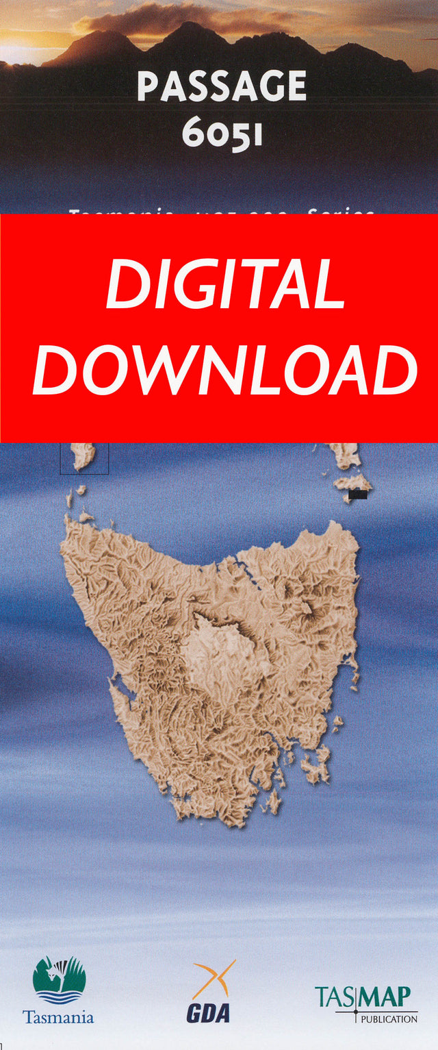 Cover of digital Passage 6051 1:25 000 map