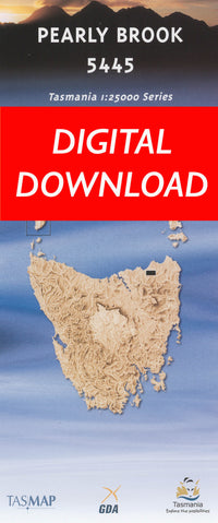Cover of digital Pearly Brook 5445 1:25 000 map