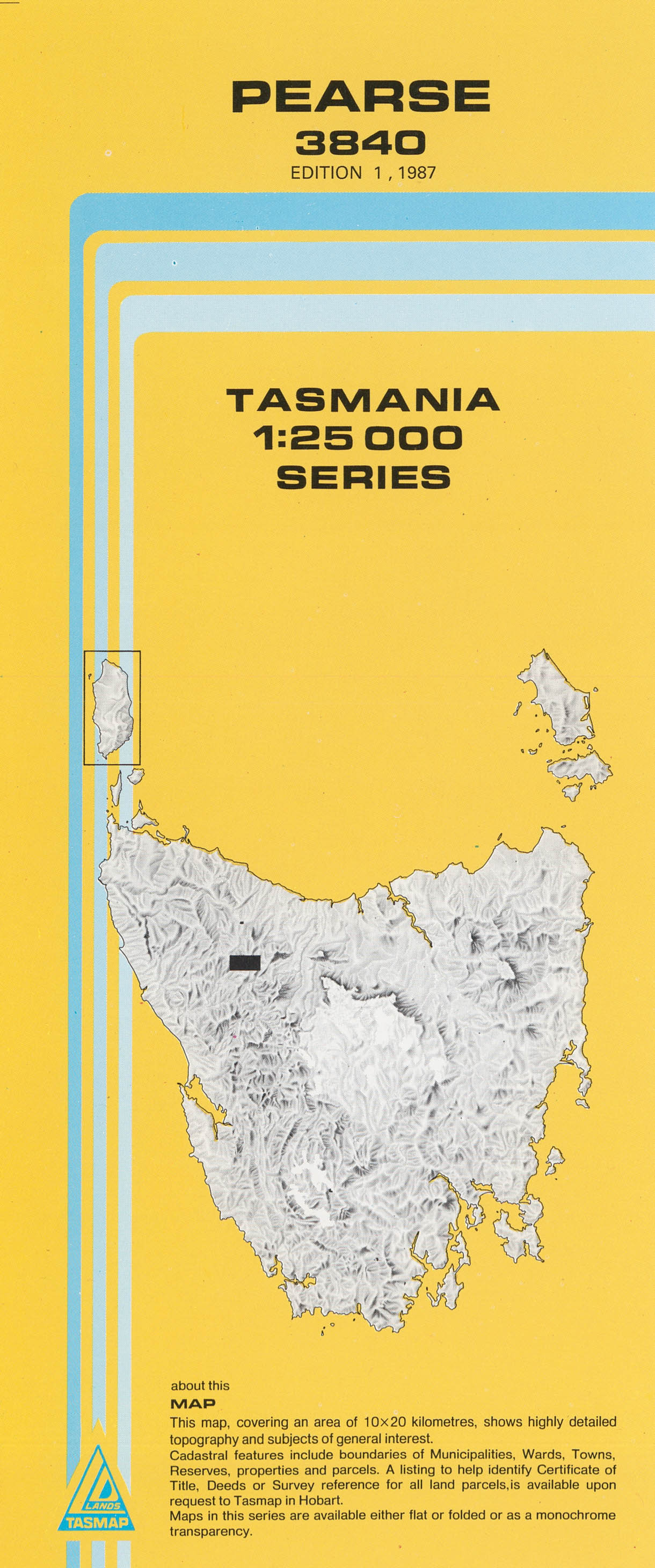 Cover of Pearse 3840 1:25 000 map