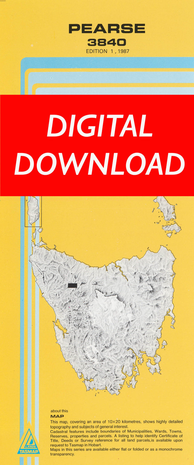 Cover of digital Pearse 3840 1:25 000 map