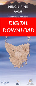 Cover of digital Pencil Pine 4039 1:25 000 map