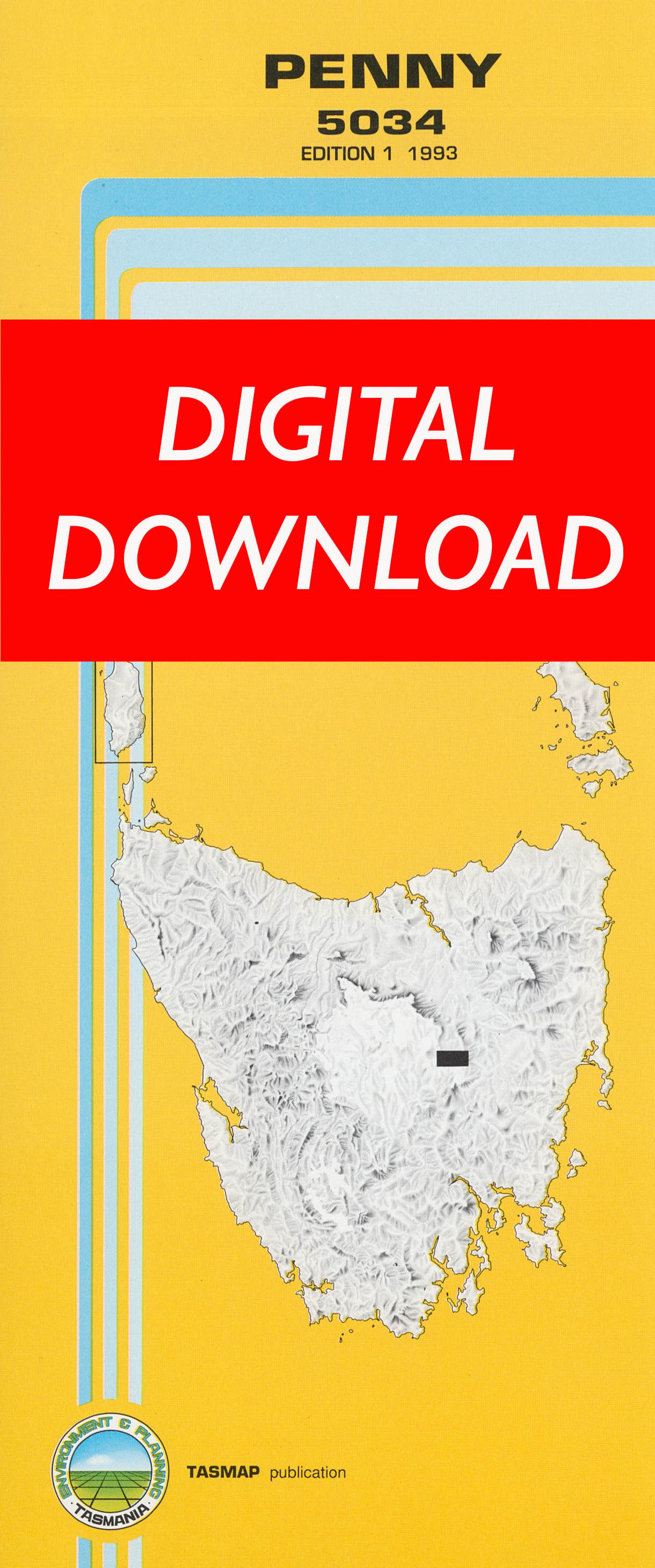 Cover of digital Penny 5034 1:25 000 map