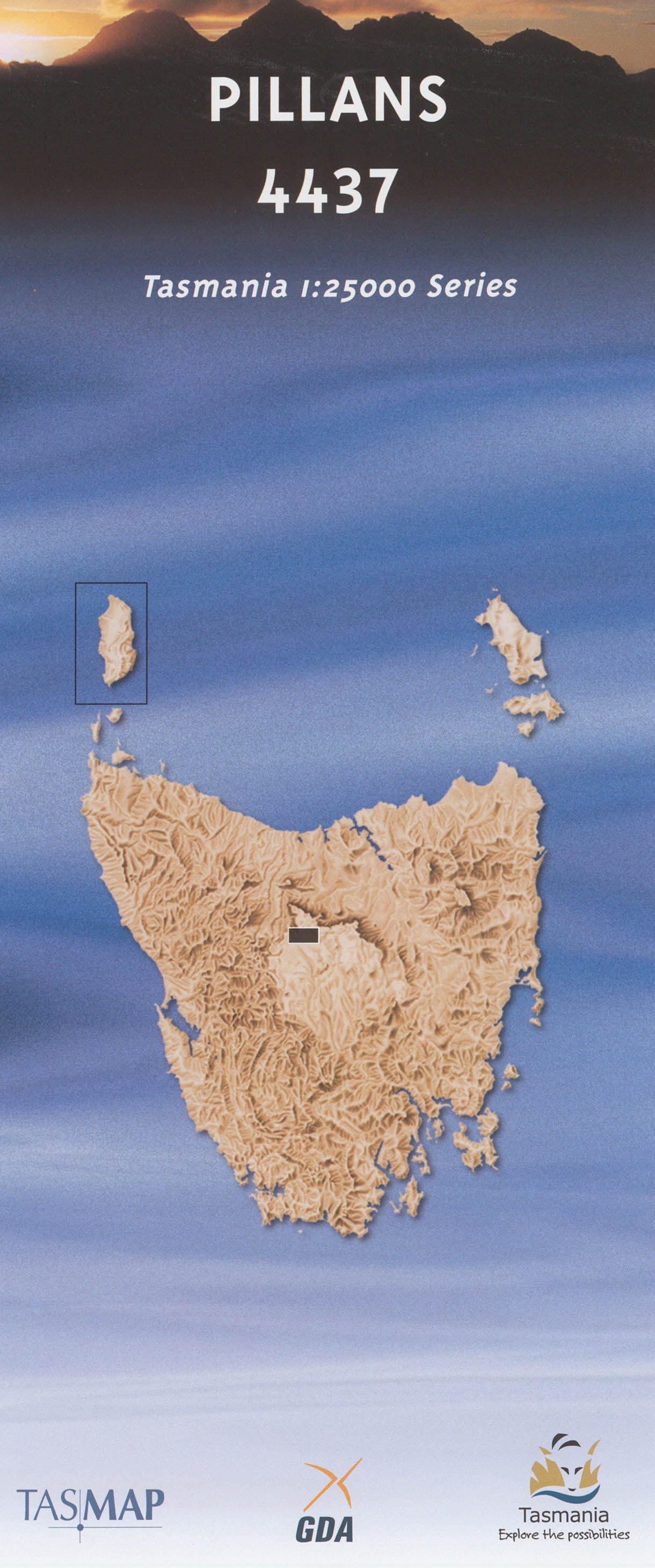 Cover of Pillans 4437 1:25 000 map