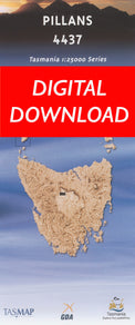 Cover of digital Pillans 4437 1:25 000 map