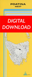 Cover of digital Poatina 4837 1:25 000 map
