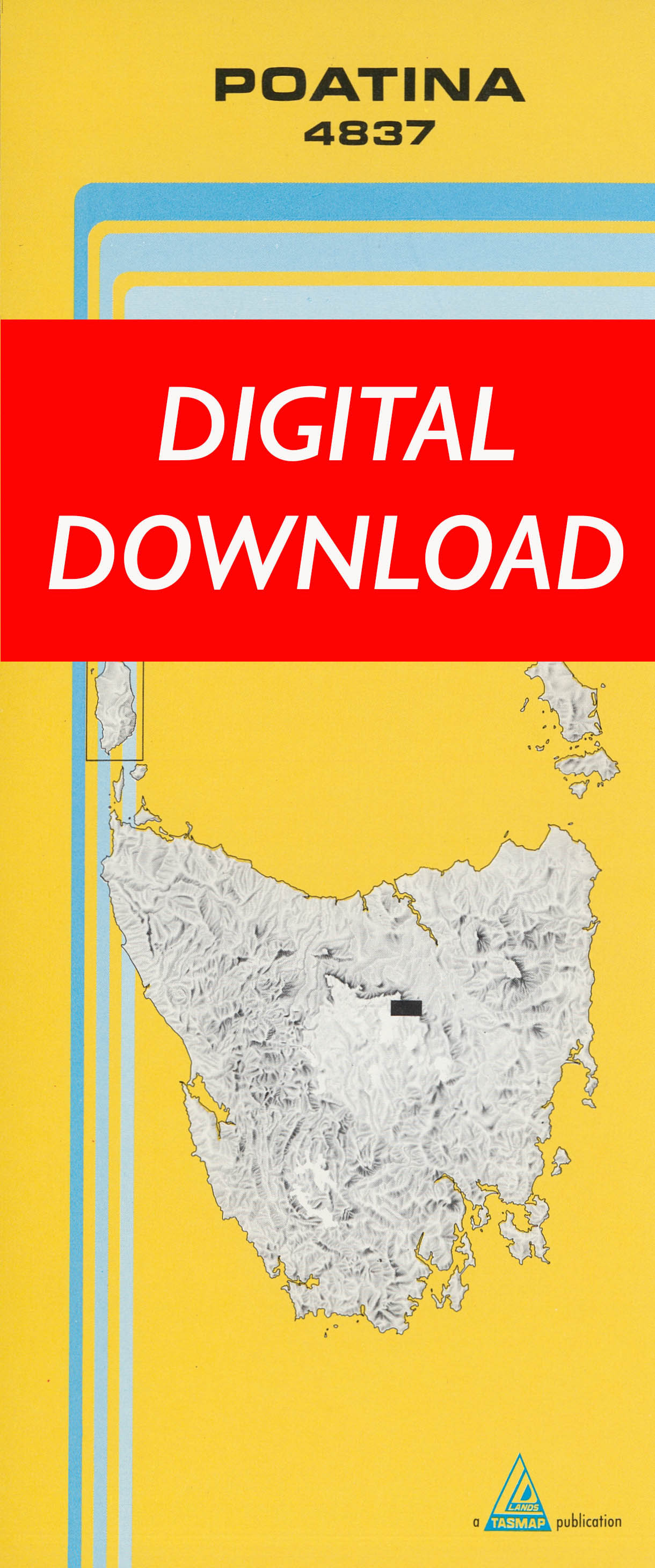 Cover of digital Poatina 4837 1:25 000 map
