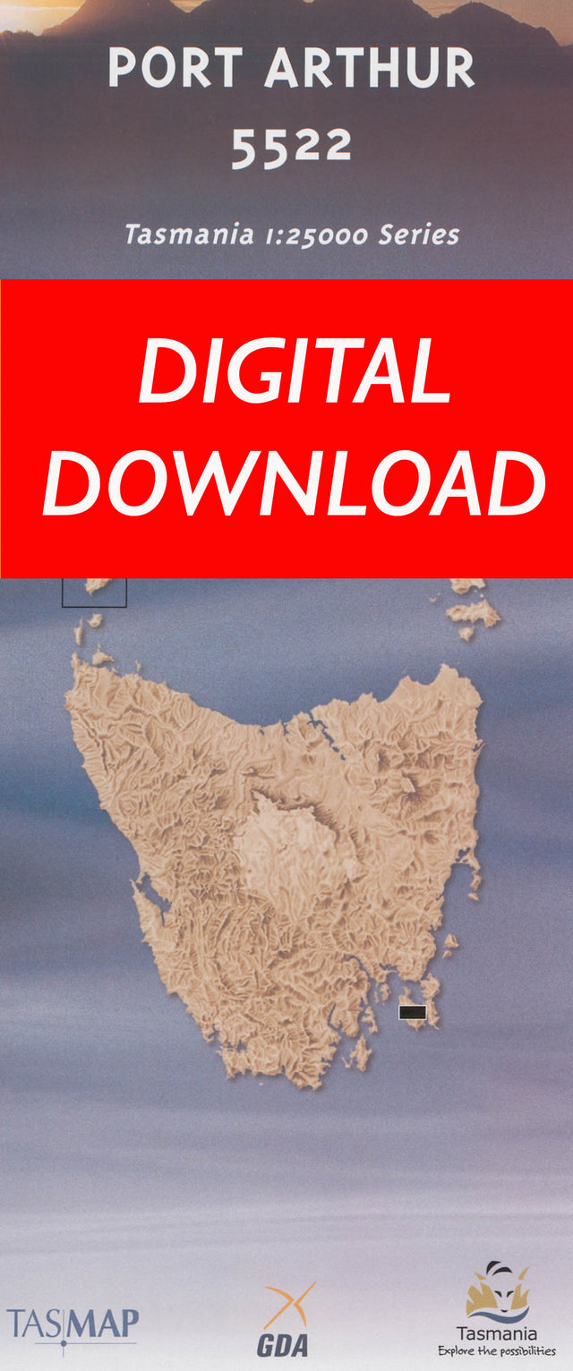 Cover of digital Port Arthur 5522 1:25 000 map