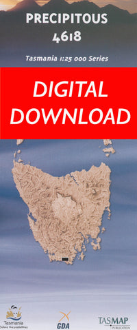 Cover of digital Precipitous 4618 1:25 000 map