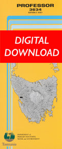 Cover of digital Professor 3634 1:25 000 map