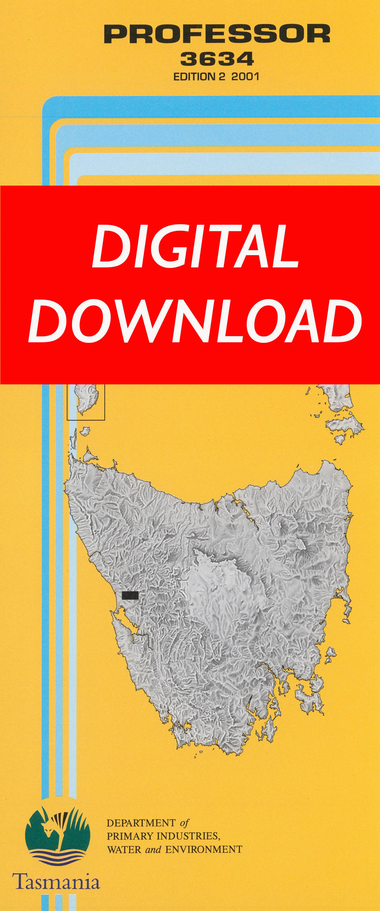 Cover of digital Professor 3634 1:25 000 map