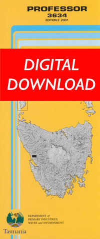 Cover of digital Professor 3634 1:25 000 map