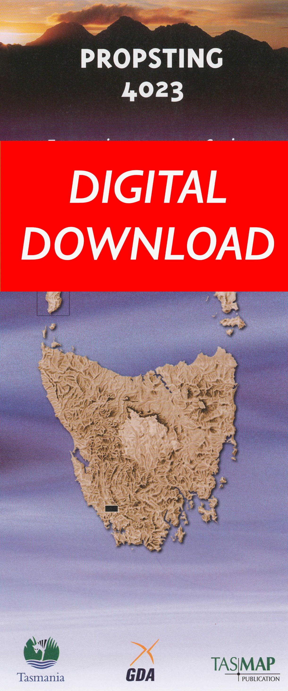 Cover of digital Propsting 4023 1:25 000 map