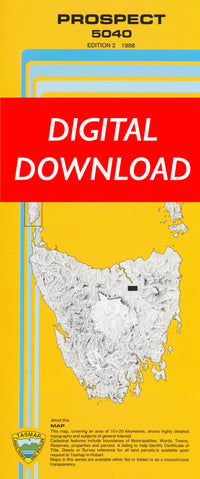 Cover of digital Prospect 5040 1:25 000 map