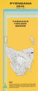Cover of Pyengana 5842 1:25 000 map