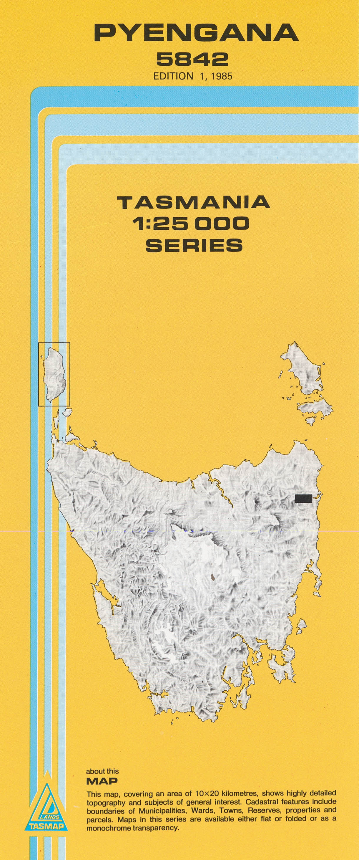 Cover of Pyengana 5842 1:25 000 map