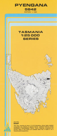 Cover of Pyengana 5842 1:25 000 map