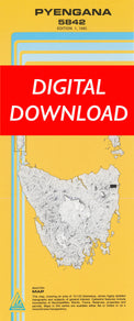 Cover of digital Pyengana 5842 1:25 000 map