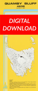 Cover of digital Quamby Bluff 4638 1:25 000 map