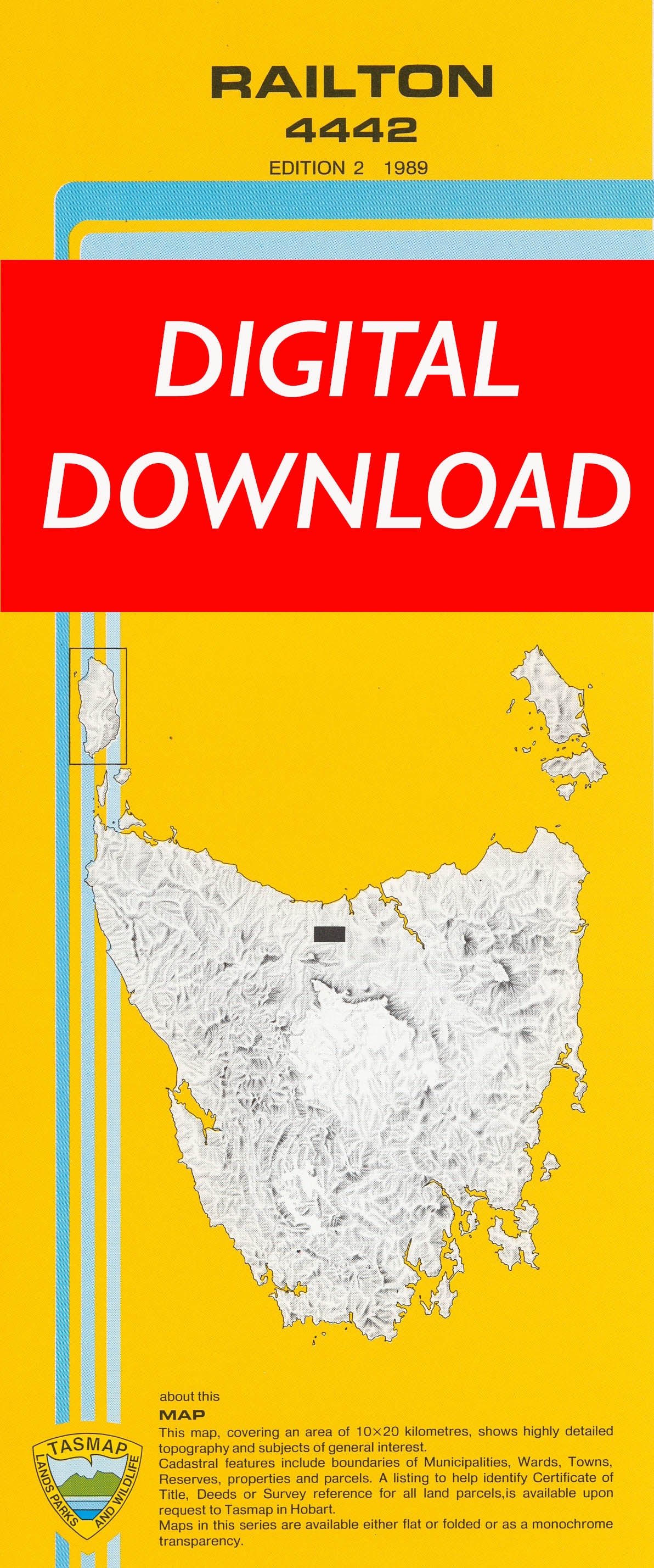 Cover of digital Railton 4442 1:25 000 map