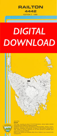 Cover of digital Railton 4442 1:25 000 map
