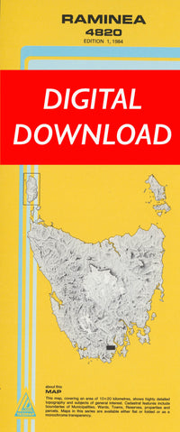 Cover of digital Raminea 4820 1:25 000 map
