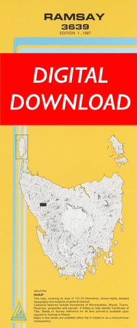 Cover of digital Ramsay 3639 1:25 000 map