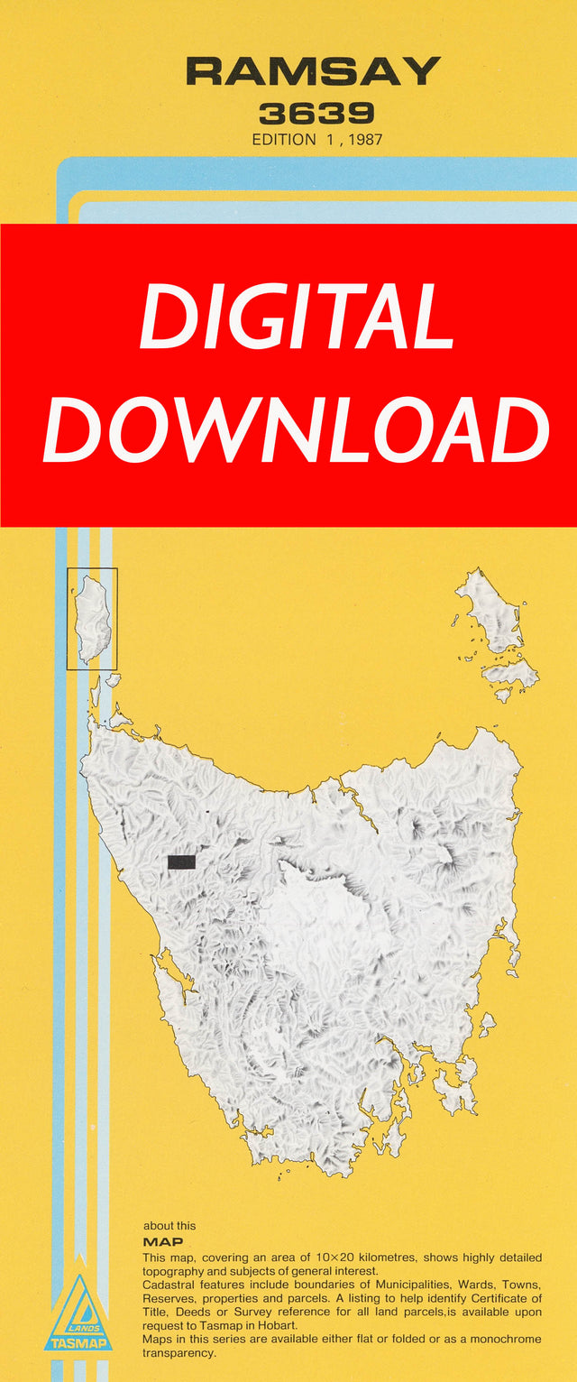 Cover of digital Ramsay 3639 1:25 000 map
